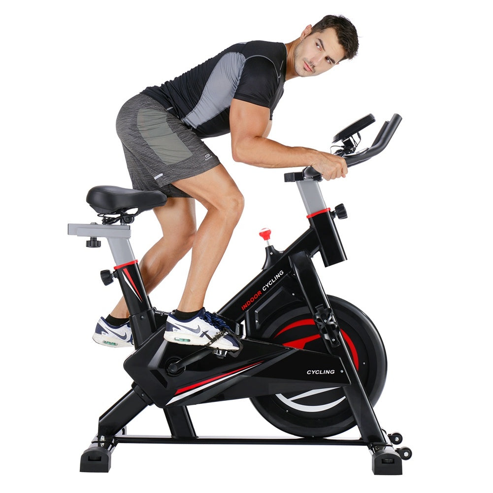 Gym Fitness Indoor Cycling Trainer Quiet Stationary Spinning Bike with Holder