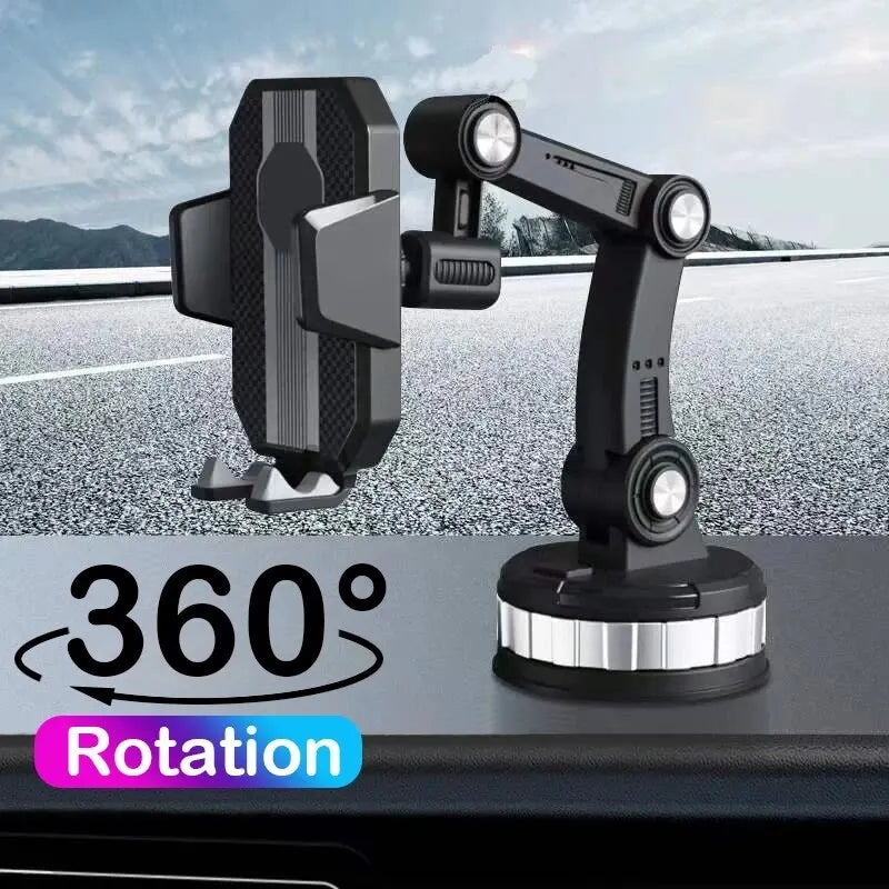 360 Rotatable Cellphone Car Phone Holder Fixed Shockproof Mobile Stand Big In GPS Support For iPhone Xiaomi Samsung Accesorries