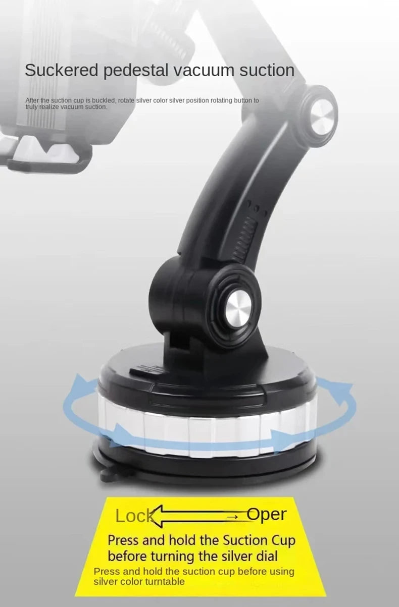 360 Rotatable Cellphone Car Phone Holder Fixed Shockproof Mobile Stand Big In GPS Support For iPhone Xiaomi Samsung Accesorries