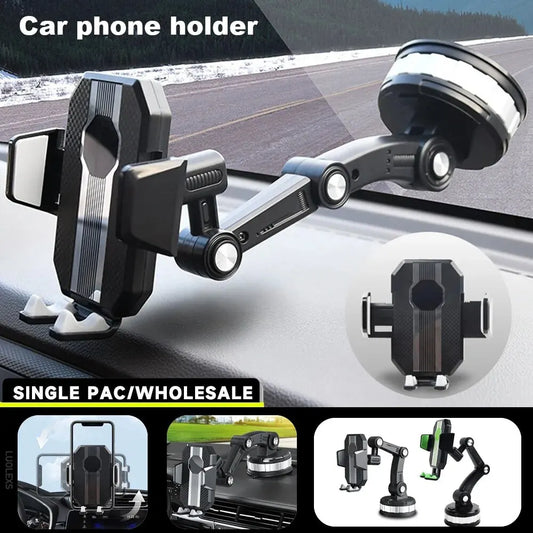 360 Rotatable Cellphone Car Phone Holder Fixed Shockproof Mobile Stand Big In GPS Support For iPhone Xiaomi Samsung Accesorries