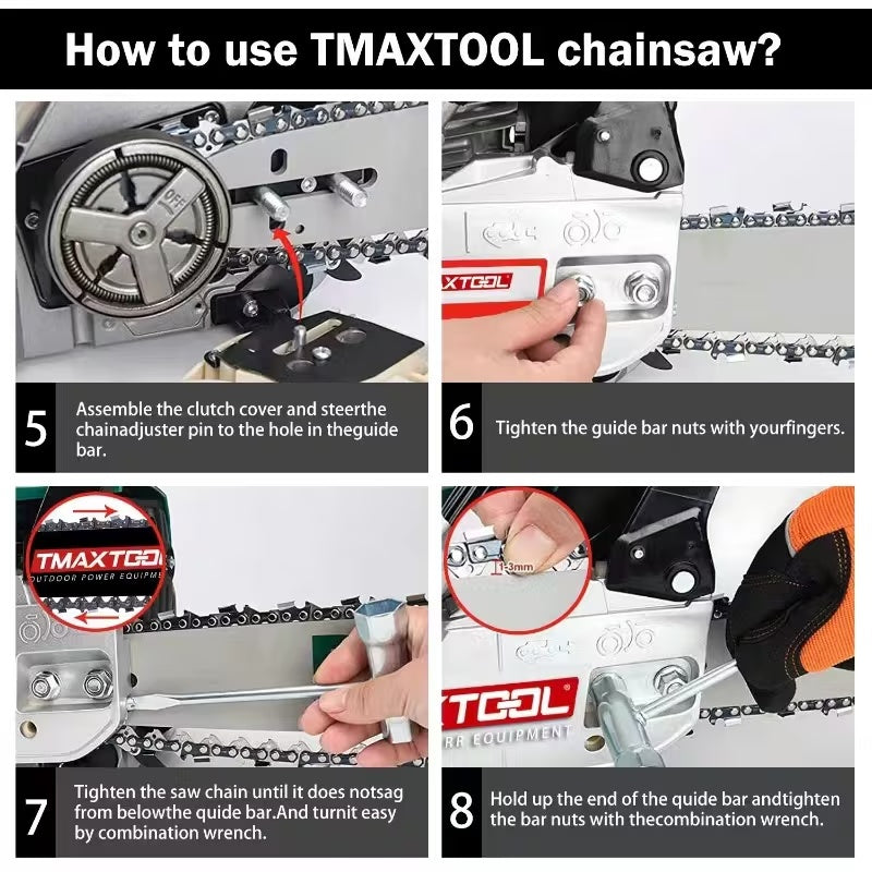 Powerful 20 Inch Gas Chainsaw